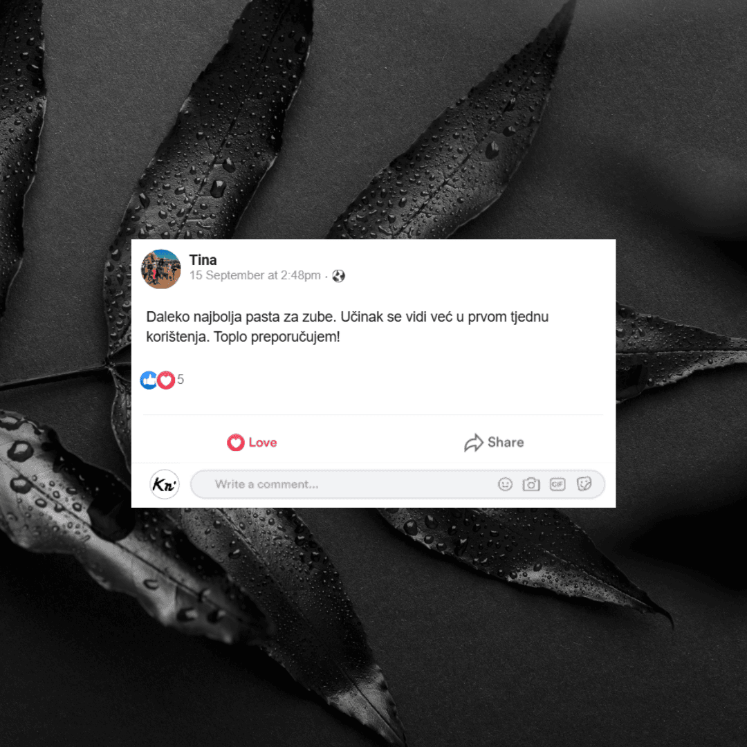 Prirodna crna pasta za zube s aktivnim ugljenom